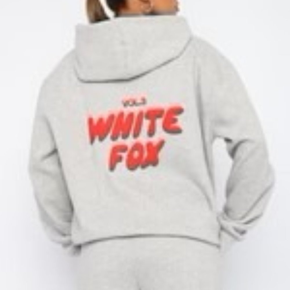 White Fox Offstage Hoodie Alloy Grey S/M